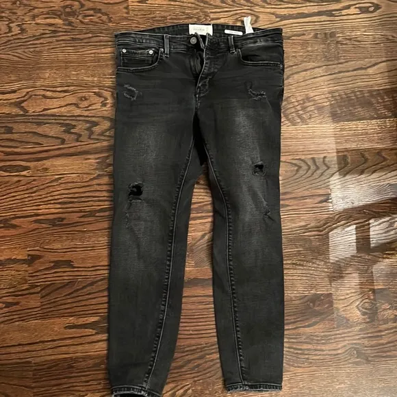 Pull&bear black super skinny jeans 34 waist.