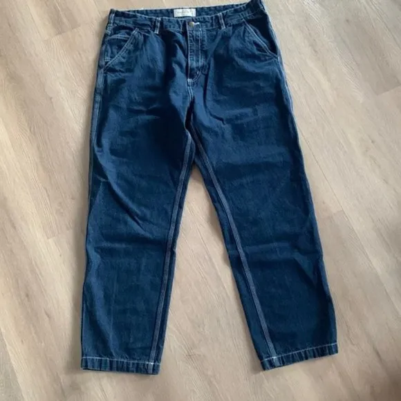 PULL & Bear wide leg Carpenter shaped back pocket Jean