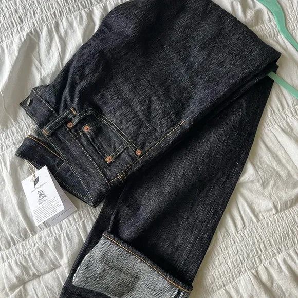 Pure Blue Japan Selvedge 17oz Extra Slub Denim Slim Straight EX-005
          
      NWT