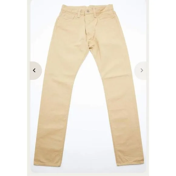 PURE BLUE JAPAN khaki jeans