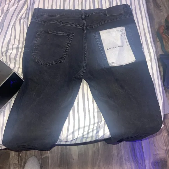PURPLE Resin Coated Skinny Jeans