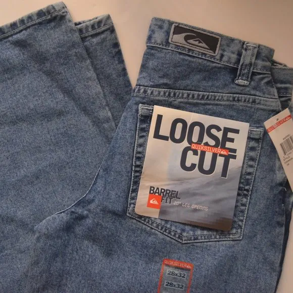 NEW Quiksilver Loose Cut Barrel Fit Jeans 28
          
      NWT