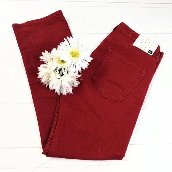 QuikJean Quiksilver Red Slim Fit Straight Leg Jean