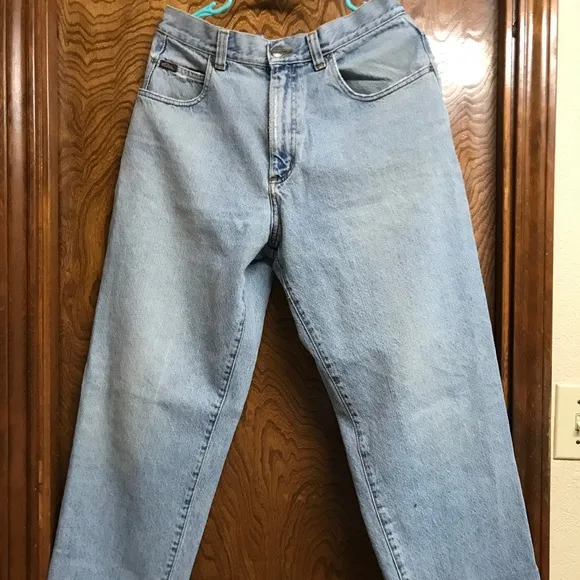 Quicksilver Saltwater Denim Mens Baggy Blue Jeans 90's Adult 32 x 30