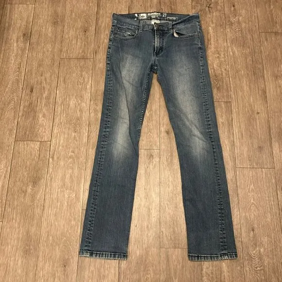 Quiksilver Jeans Mens 29 Blue Regular Skinny Fit Denim Jeans