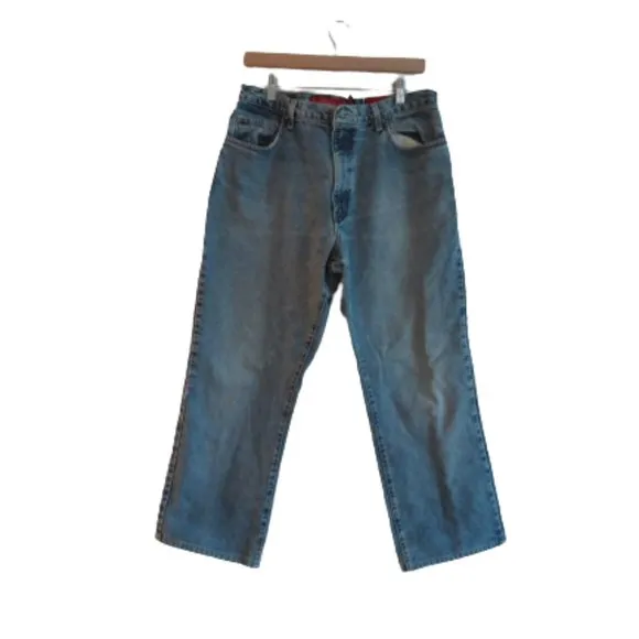 QUIKSILVER Quik Jean Light Wash Straight Leg Mens Jeans - Waist 33 / Leg 30