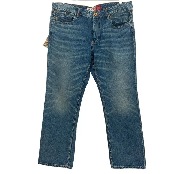 NWT Quicksilver Quik Jean Men's Straight Fit Blue Denim Jeans Size 40 x 32
          
      NWT