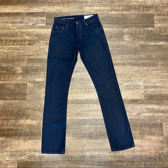 Navy Blue Rag & Bone Men’s Jeans RB 15X Slim Straight