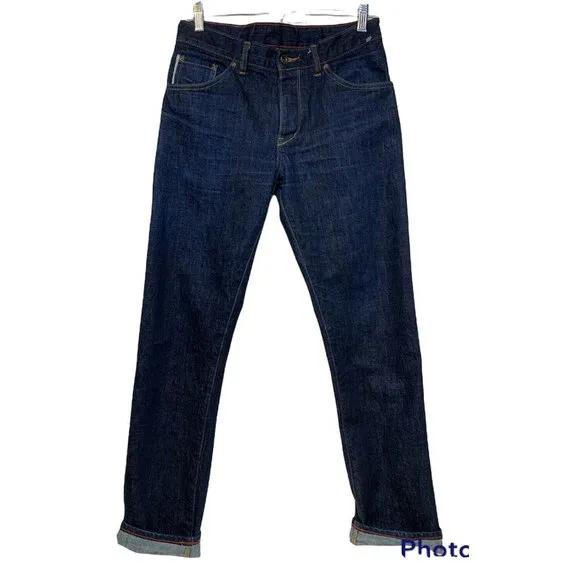 Raleigh Denim NASH Straight Leg Jeans Sz 30 Dark Wash Indigo Limited Edition 156