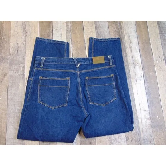 Raleigh Mens 36 x 30 Blue Jeans Selvedge Button Fly White Oak Cone Alexander