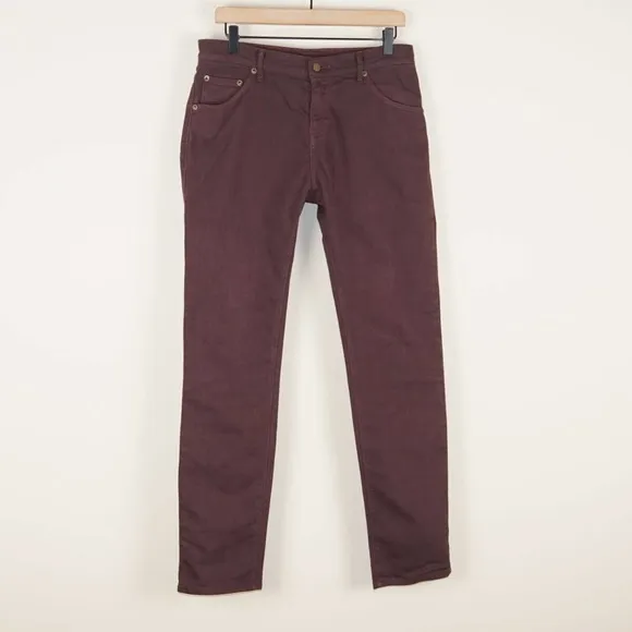 Raleigh Denim Martin Stretch Walnut Tapered Jeans Mens Sz 30 x 31