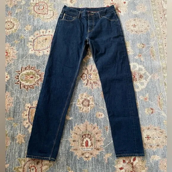 Raleigh Denim Graham Jeans 33x32 Amazing White Oak Denim, Made in USA.