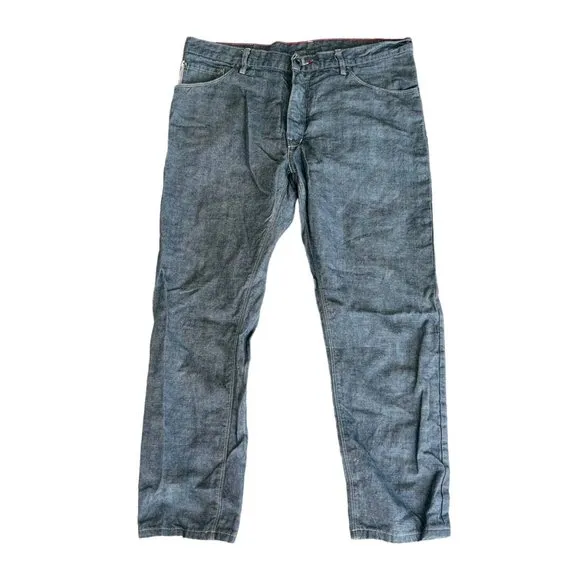 Raleigh Denim Martin Straight Leg Jeans Grey Made in USA Men's 36