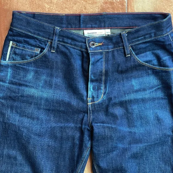 Raleigh Denim Graham Jeans. 30x31". White Oak Cone Demin.