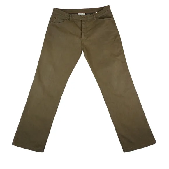 Raleigh Denim Pants Mens 38 x 30 Brown Alexander Made In USA
