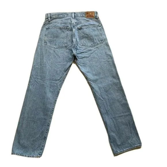 Vintage Ralph Lauren Polo Jeans Mens 32x30 Classic Relaxed Tapered Medium Blue