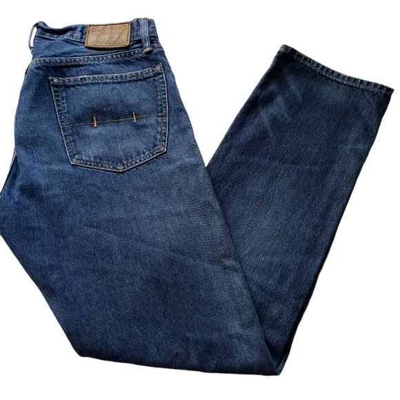 Polo Ralph Lauren Men's Authentic Jeans Dungarees Blue denim logo 32x32