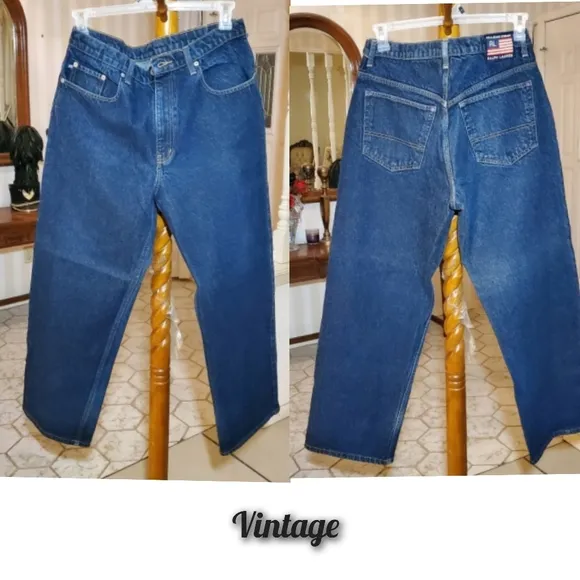 Ralph Lauren American Flag Label Jeans