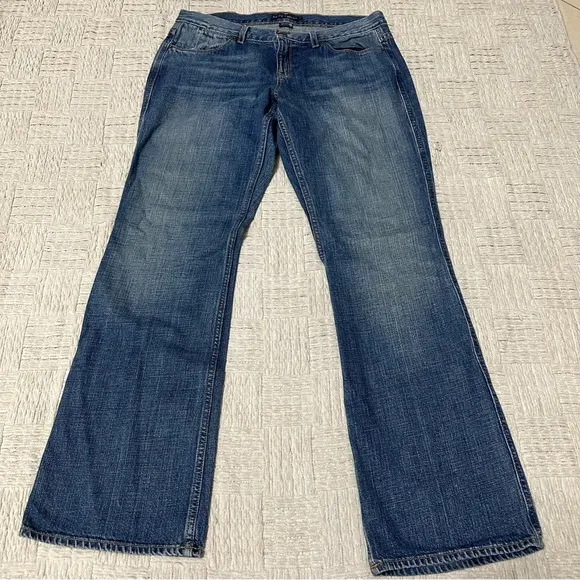 Vintage Ralph Lauren Men's Dungarees Denim Jeans Size 32X32 Straight Leg Blue