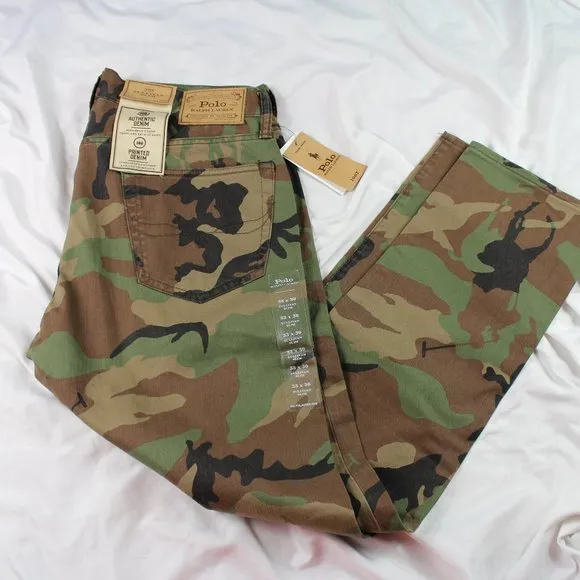 Polo Ralph Lauren Mens Sullivan Slim Camo Denim Camouflage Jeans Big Pony
          
      NWT