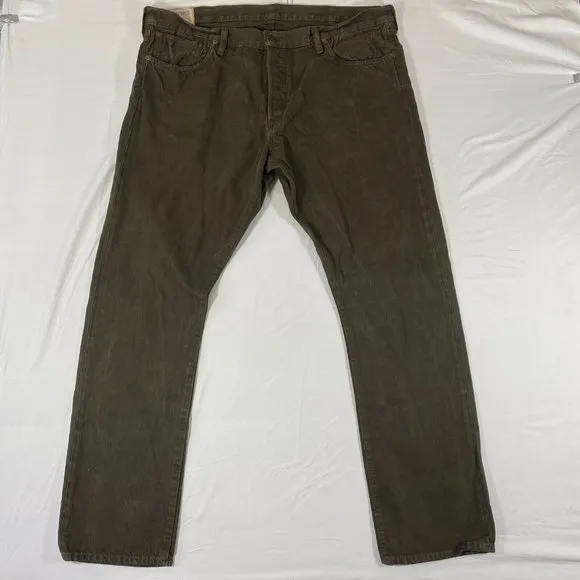 Ralph Lauren Polo Mens 40x32 Green Denim Jeans 18-CV69