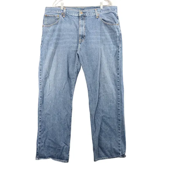 Ralph Lauren Mens Ashmore Jeans Blue 40x32 Stone Wash 100% Cotton