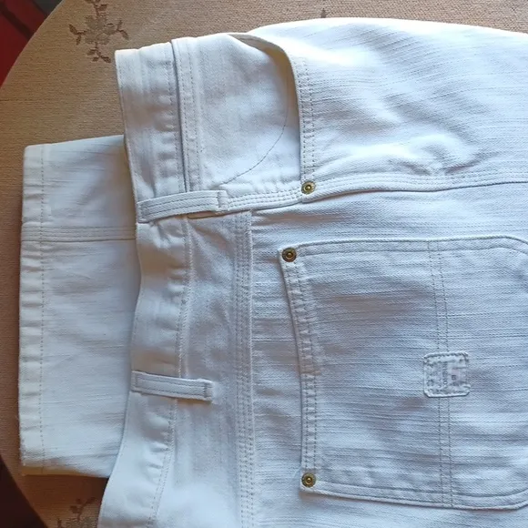MEN'S POLO WHITE JEANS 40X34 VINTAGE CARPENTER