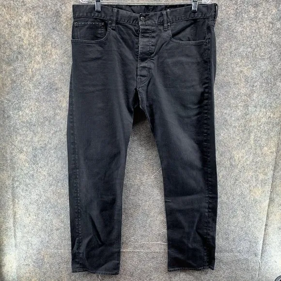 Ralph Lauren Jeans Men's 36x30 Adult Casual Black Pants Denim Straight Outdoors