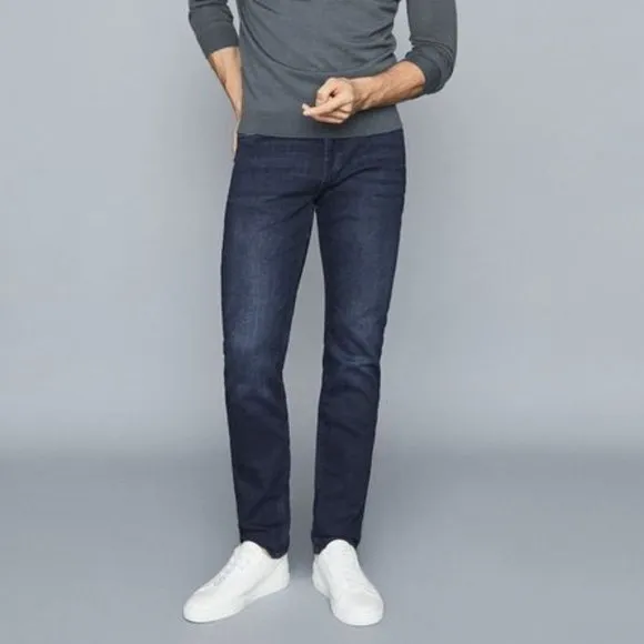 NWOT: REISS STADIUM SLIM FIT JERSEY STRETCH JEANS, SIZE 32