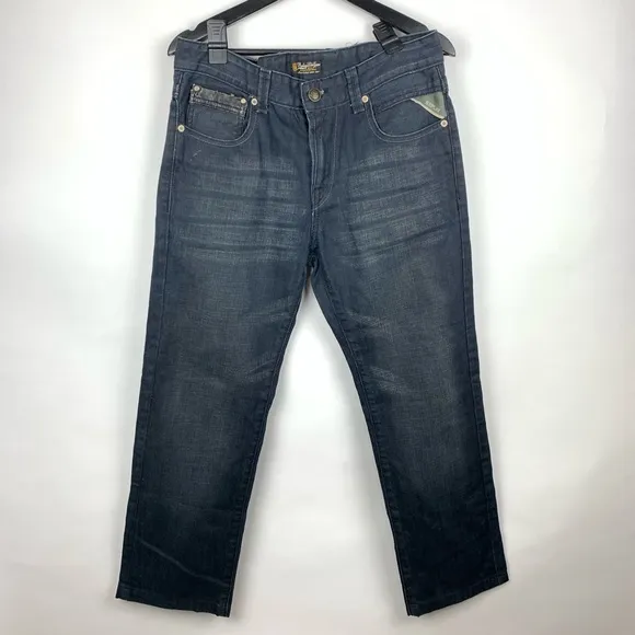 Replay Blue Jeans Mens Straight Slim Jeans 32x29