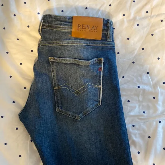 Replay Ronas slim fit Selvedge denim.
