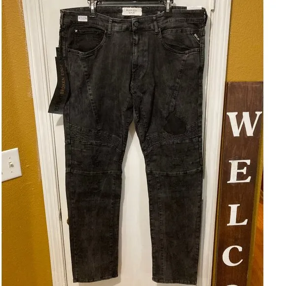 Replay "Broken Edge" men's size 38x34 distressed stretchy ZALDOK slim fit jeans
          
      NWT