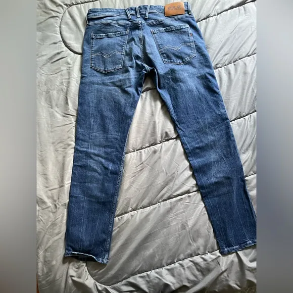 Replay Jeans, never worn. From Italy. Size 36 waist, 32 length. Organic cotton.