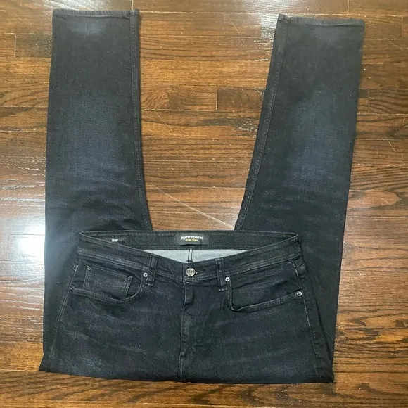 Revtown Decade Denim SHARP Straight Black Jeans Men’s Size 36 X 32