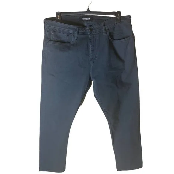 Revtown Sharp Jeans Men's Size 36X30 Faded Black Grey Stretch Denim