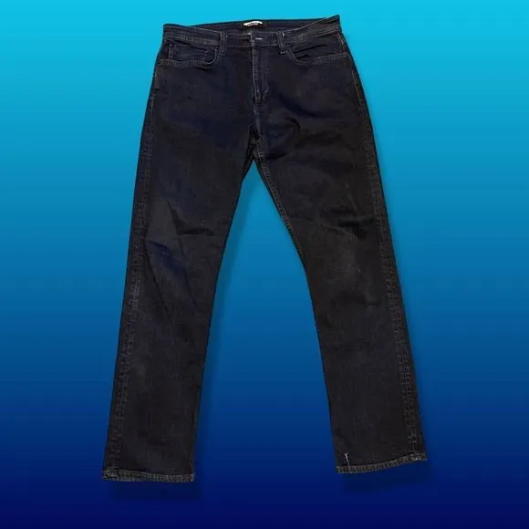 Revtown Sharp Jeans Decade Sharp Denim Straight Stretch Dark Indigo Size 36x29