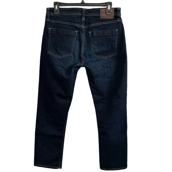 Revtown Sharp Jeans Decade Denim Slim Straight Stretch Dark Wash Blue 30 x 28