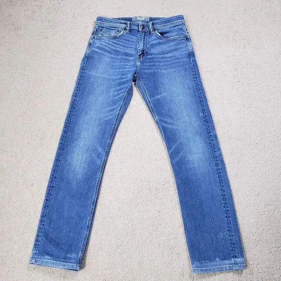 Revtown Sharp Jeans Mens 30x30 Blue Faded Indigo Distressed Decade Denim Casual