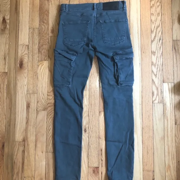 Cargo denim pants