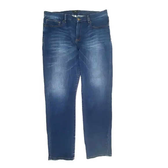 River Island Slim Straight Men's size 36x34 Dark Wash Blue Denim Jeans