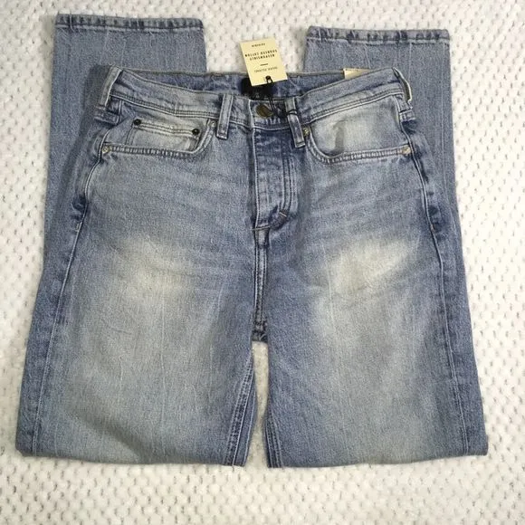 River Island Jeans Dean Straight Light Blue High Rise Size 28/30
          
      NWT