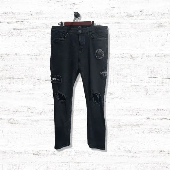 River Island Black Jeans 38 / 34