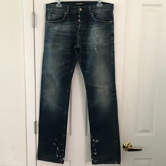 ROBERTO CAVALLI Distressed/Paint Jeans, 100% Auth!