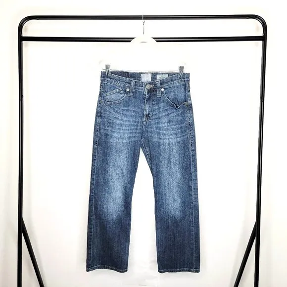 Rock & Republic Men's Relaxed Straight Whiskered Jeans Size 29 x 30