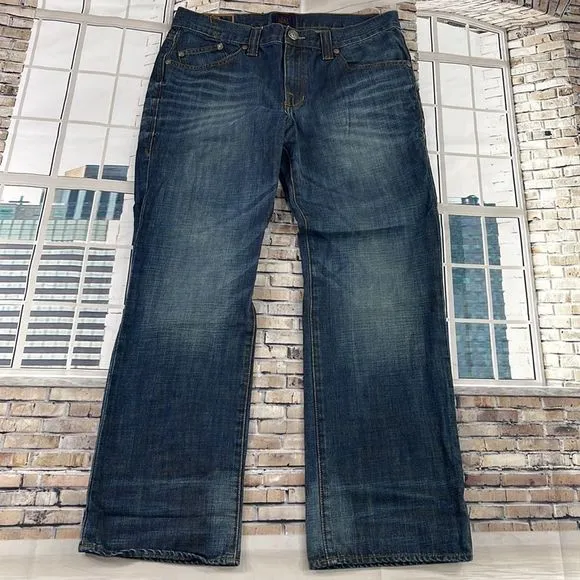 Men’s Rock & Republic Blue Cotton 5 Pocket Demin Jeans (34/30) I08