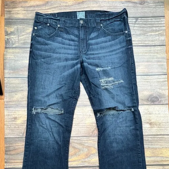 Rock & Republic Henlee Boot Cut Destroyed Denim Jeans Men's 40x32