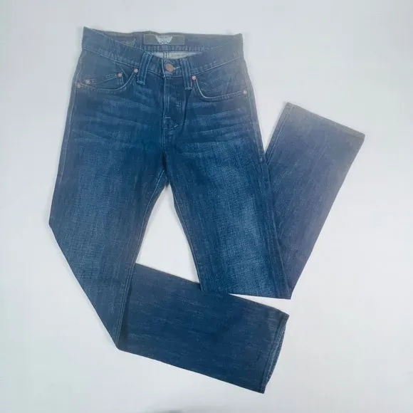 Rock & Republic Neil Mens Jeans Size 29 x 34 Straight Leg Dark Wash Button Fly