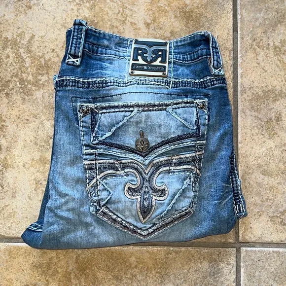 Rock Revival Marcin Straight Jeans 42X31.5