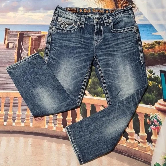 Rock Revival Jeans Stan Straight Size 34x27