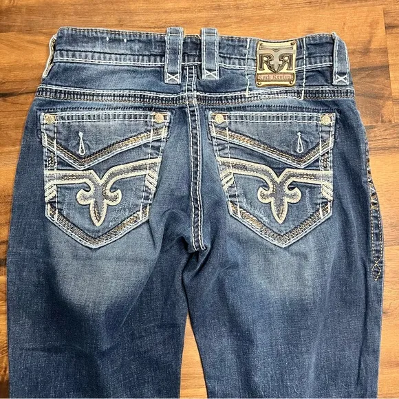 Rock Revival Nero Slim Boot Jeans Size 32x33